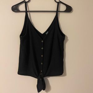 Women’s Wild Fable Black Waffle Knit Tank Top / Size Small